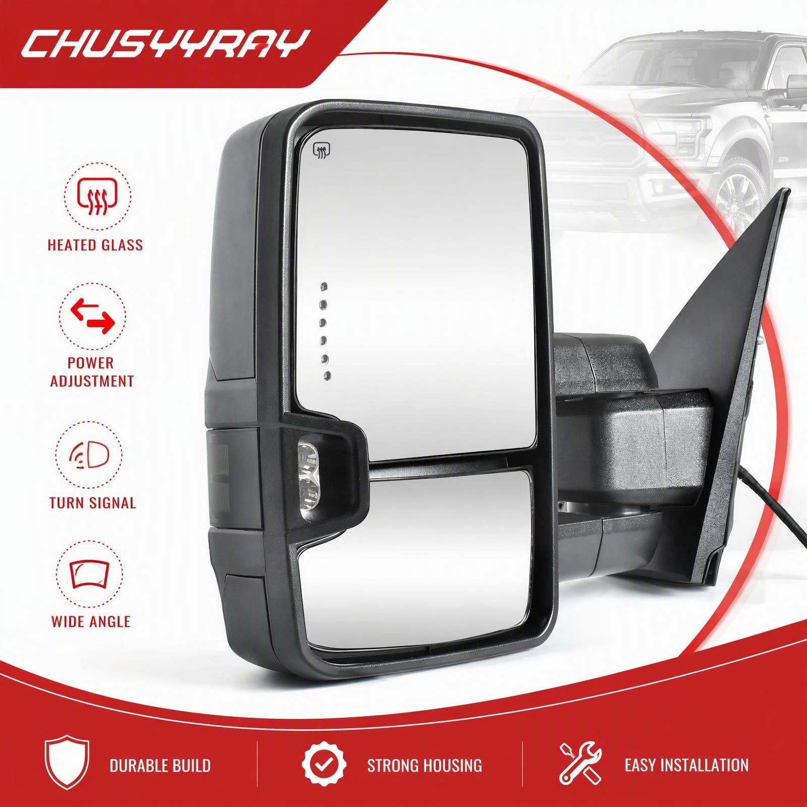 Left Mirror Fits Chevrolet GMC 2014-19 GM1320511 2296056123351780 CV126EL-SA