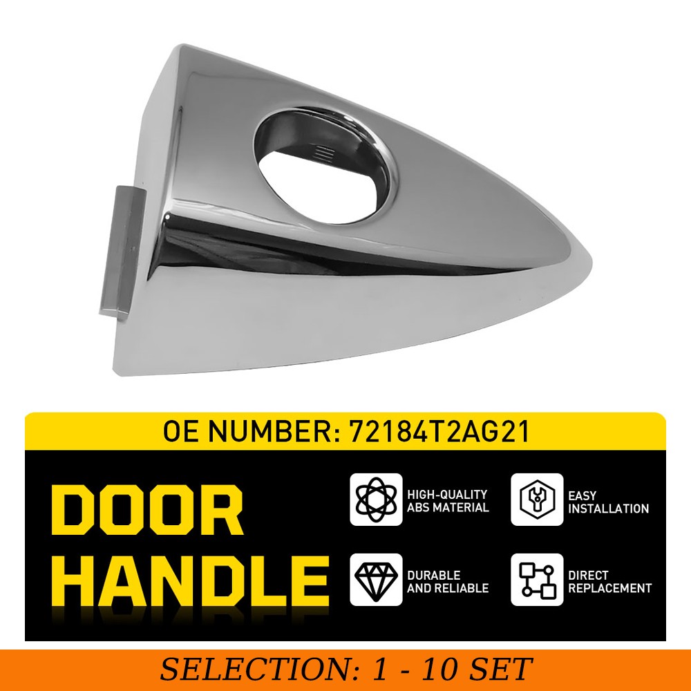 1-10X Left Front Door Handle Keyhole Cap Bezel For Honda Accord Pilot Ridgeline
