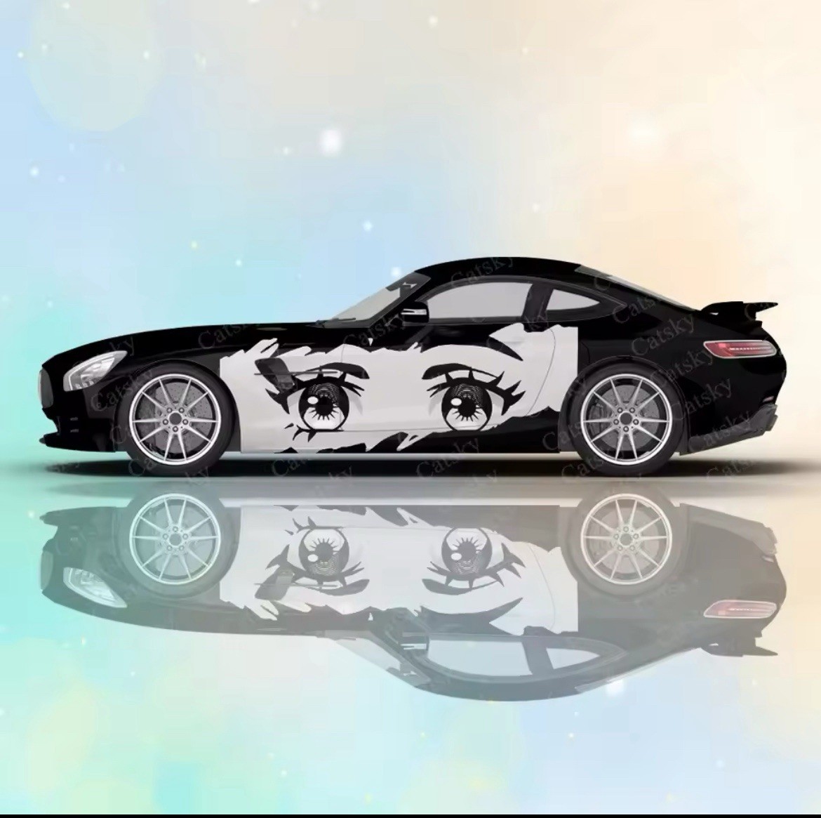 Itasha Custom Car Decals; Anime Inspired Car Decals; Itasha Side Decal,Both Side