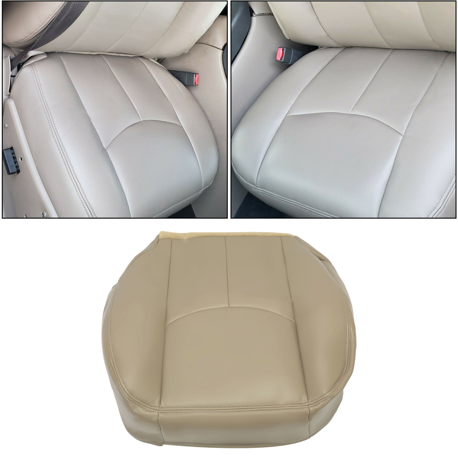 For 03-06 Chevy Silverado 1500 2500HD Front Seat Cover & Foam Cushion Tan