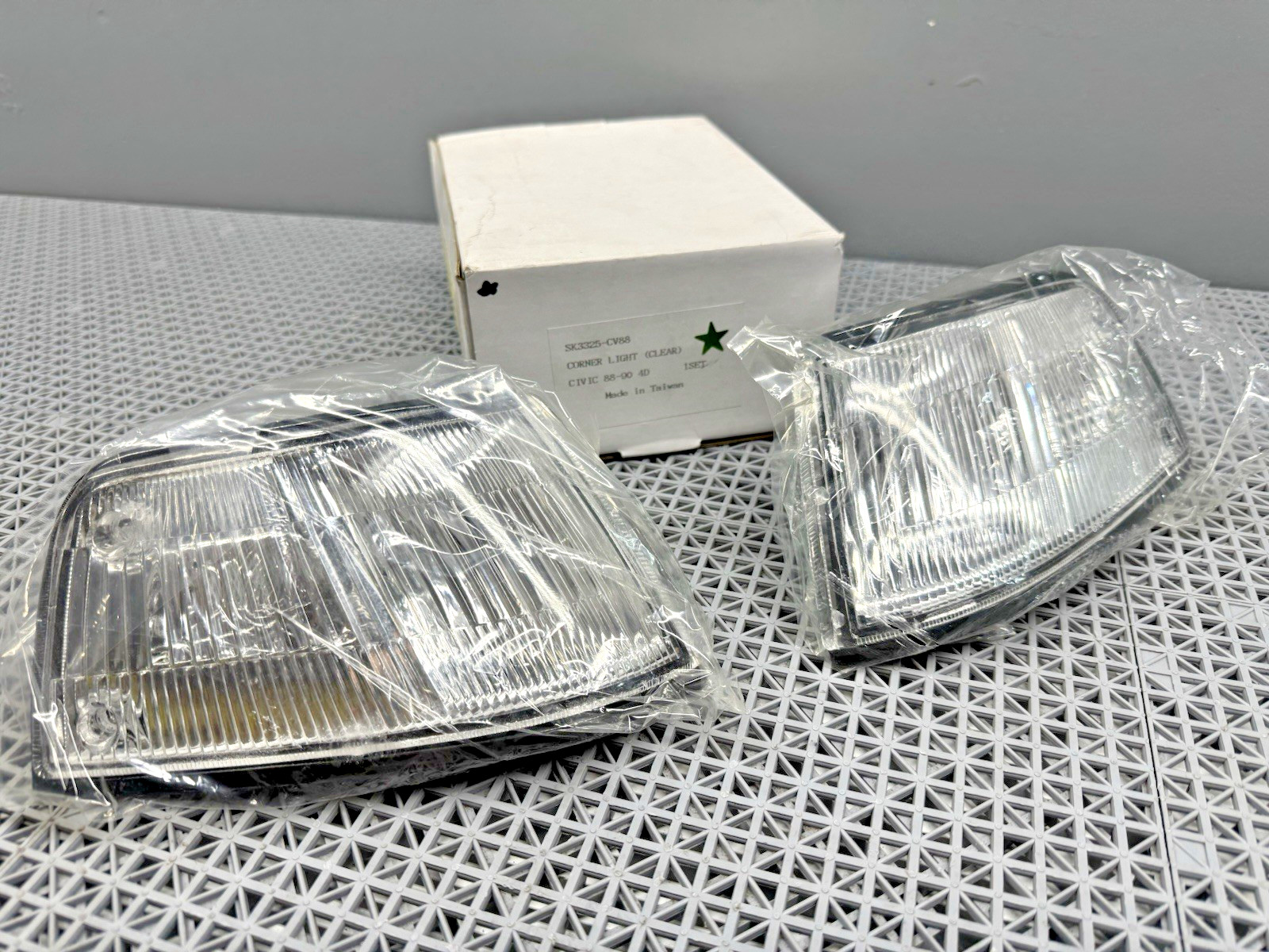 🔥 *NOS* Euro Clear Corner Lights for 1988-1989 Honda Civic SEDAN 4DR 4D RARE