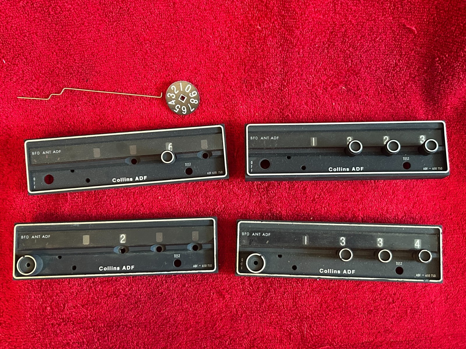 4 COLLINS ADF 650 FACEPLATES 4 COLLINS ADF 650 FACEPLATES
