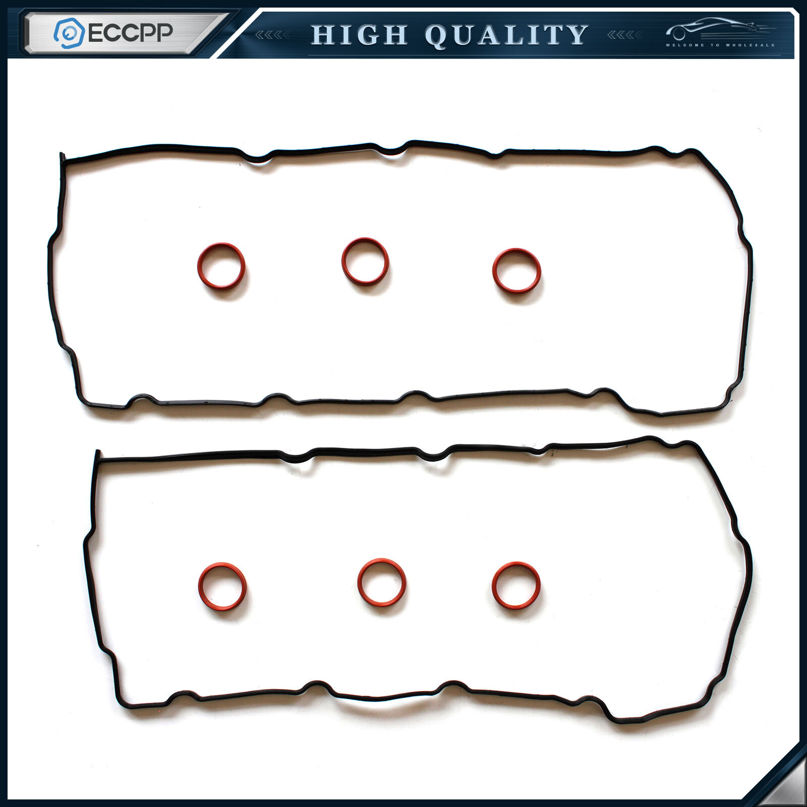 ECCPP Valve Cover Gasket For 01-10 Chrysler 300 Sebring Dodge Magnum 2.7L DOHC