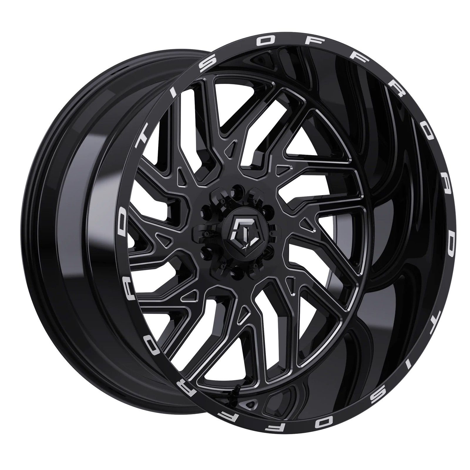 TIS 544BM Gloss Black Milled 18x9 6x135 / 6x5.5 18mm (544BM-8906818)