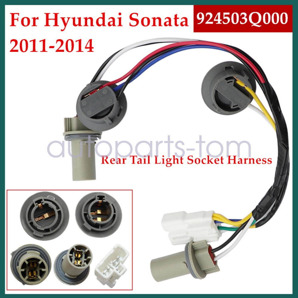 For 2011-2014 Hyundai Sonata 4-Door 2.0L 2.4L Rear Tail Light Socket Harness USA