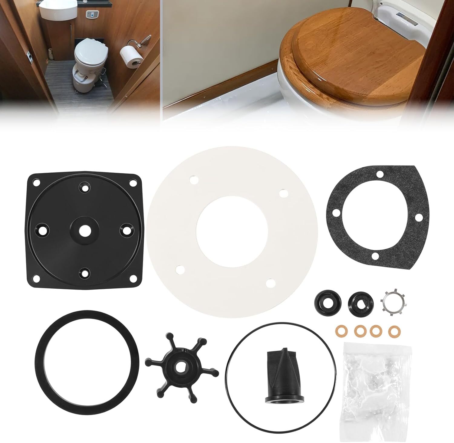 37040-0000 Marine Toilet Service Kit for Jabsco 37010 Series & PAR 37 Series
