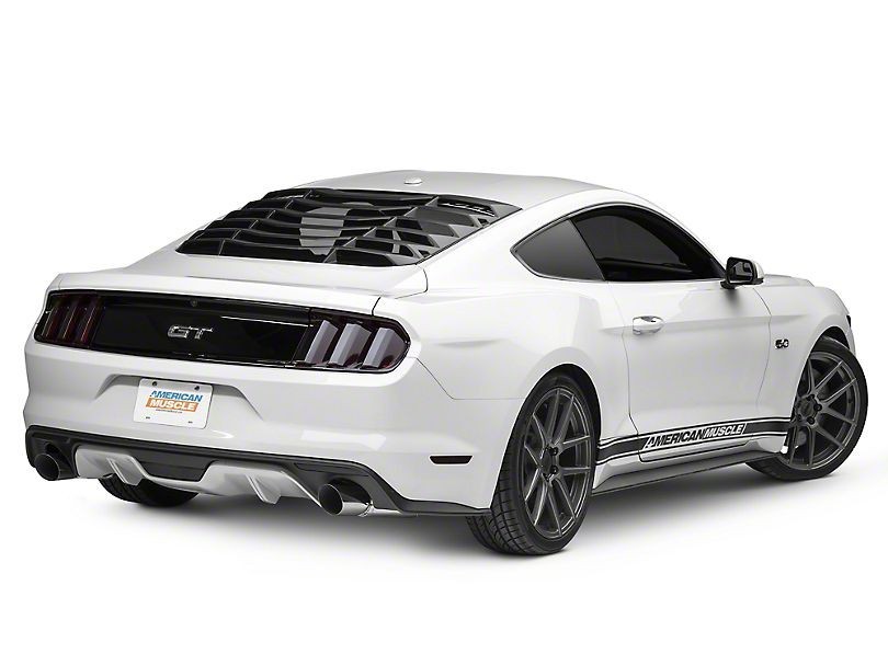 Rear Window Louver For 15-26 Ford Mustang (Carbon Print) Rear Window Louver For 15-26 Ford Mustang (Carbon Print)