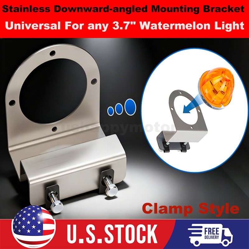 90* Downward Facing Frame Bracket For Watermelon LED and Glass Lights Stainless 90* Downward Facing Frame Bracket For Watermelon LED and Glass Lights Stainless