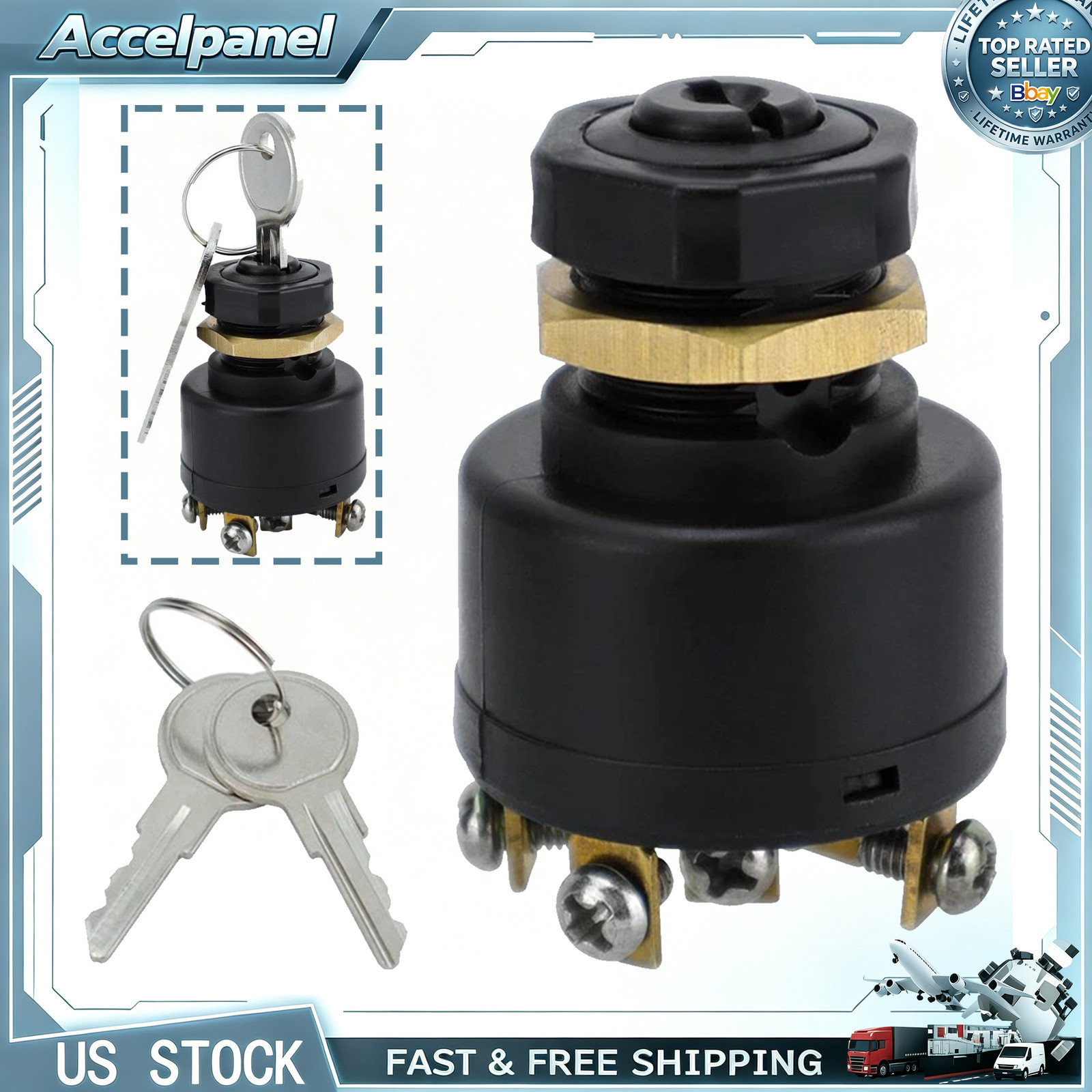 Ignition Starter Switch Fits Johnson Evinrude Boat Outboard Push to Choke Ignition Starter Switch Fits Johnson Evinrude Boat Outboard Push to Choke
