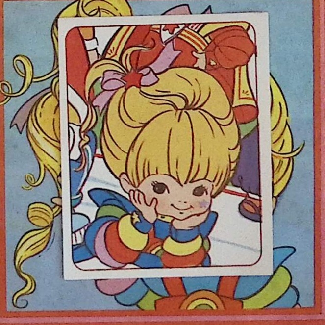 RAINBOW BRITE QUEEN RAINBOW BLONDE IRIDELLA RAINBOW PANINI STICKER N 4 RAINBOW BRITE QUEEN RAINBOW BLONDE IRIDELLA RAINBOW PANINI STICKER N 4