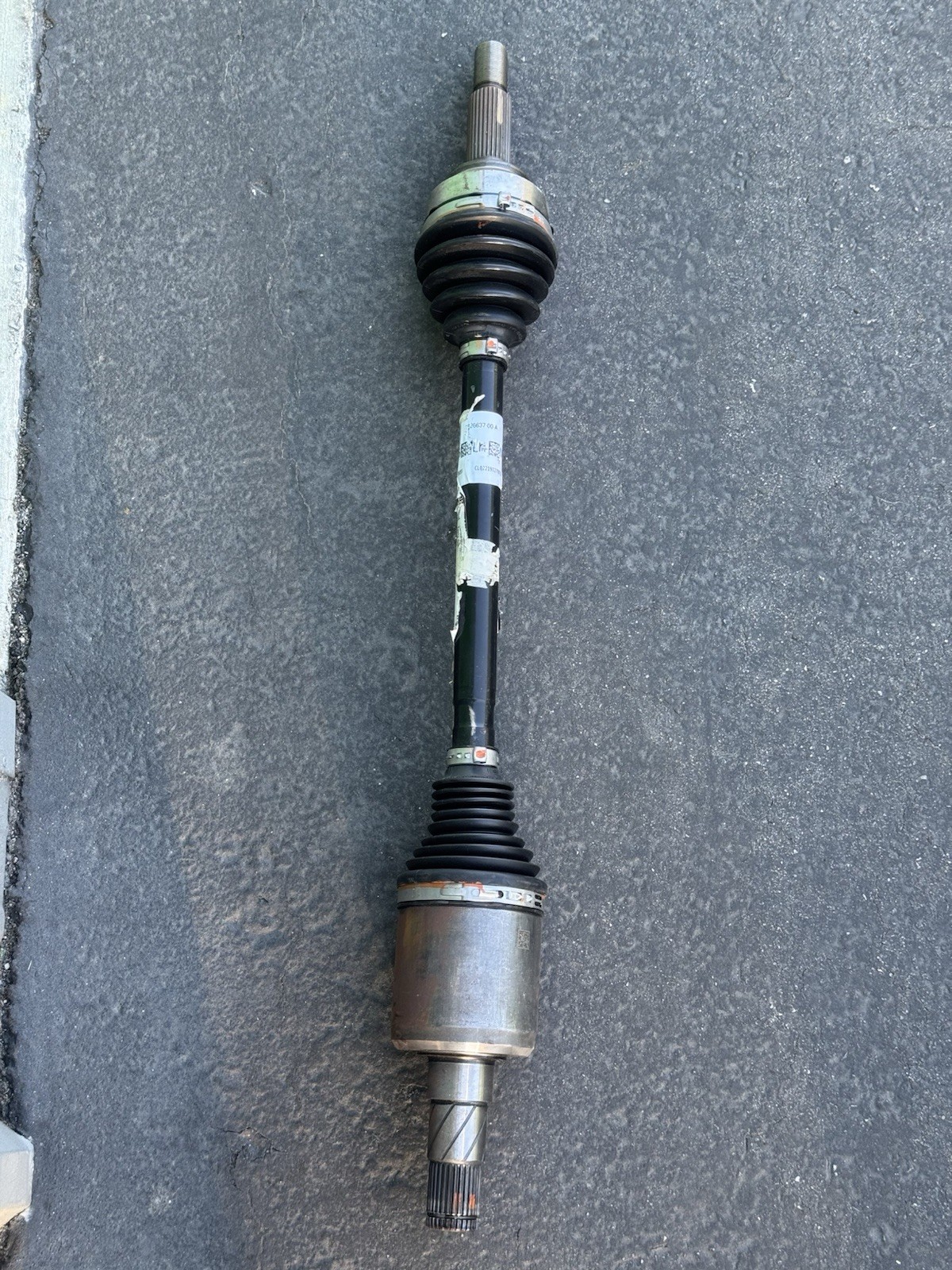 OEM 12-19 TESLA MODEL S FRONT LEFT DRIVER AXLE HALFSHAFT 1626637-00-A