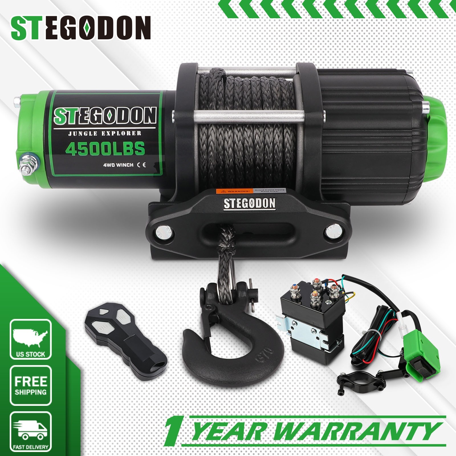 Electric Winch 13000LB 9500LB 4500LB 12V Wireless Towing Truck Off-Road 4WD 4X4