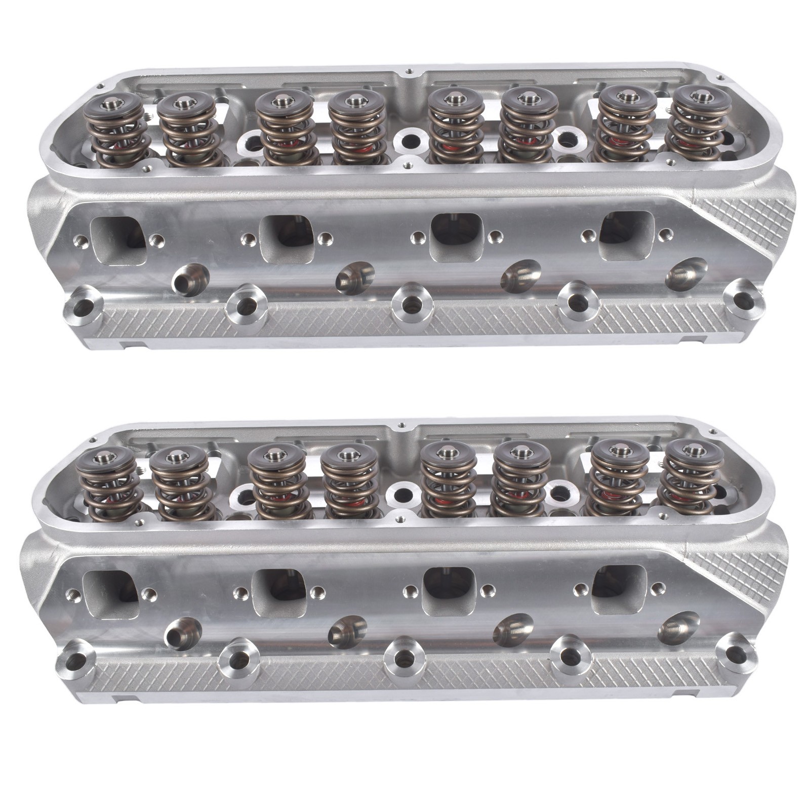 2x Complete Aluminum Cylinder Heads SBF for Ford 289 302 351 64cc 2.02/1.6 in