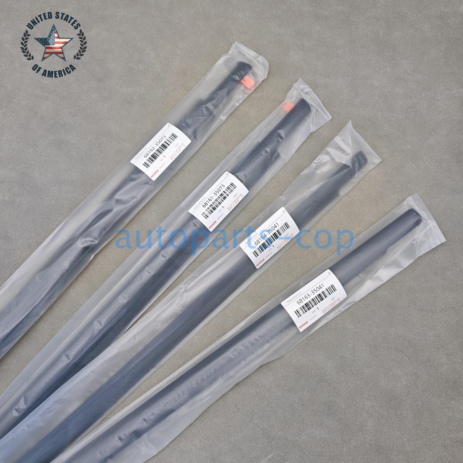 NEW 4x Window Moulding Trim Seal Belt For Toyota FJ Cruiser Weatherstrip 07-14