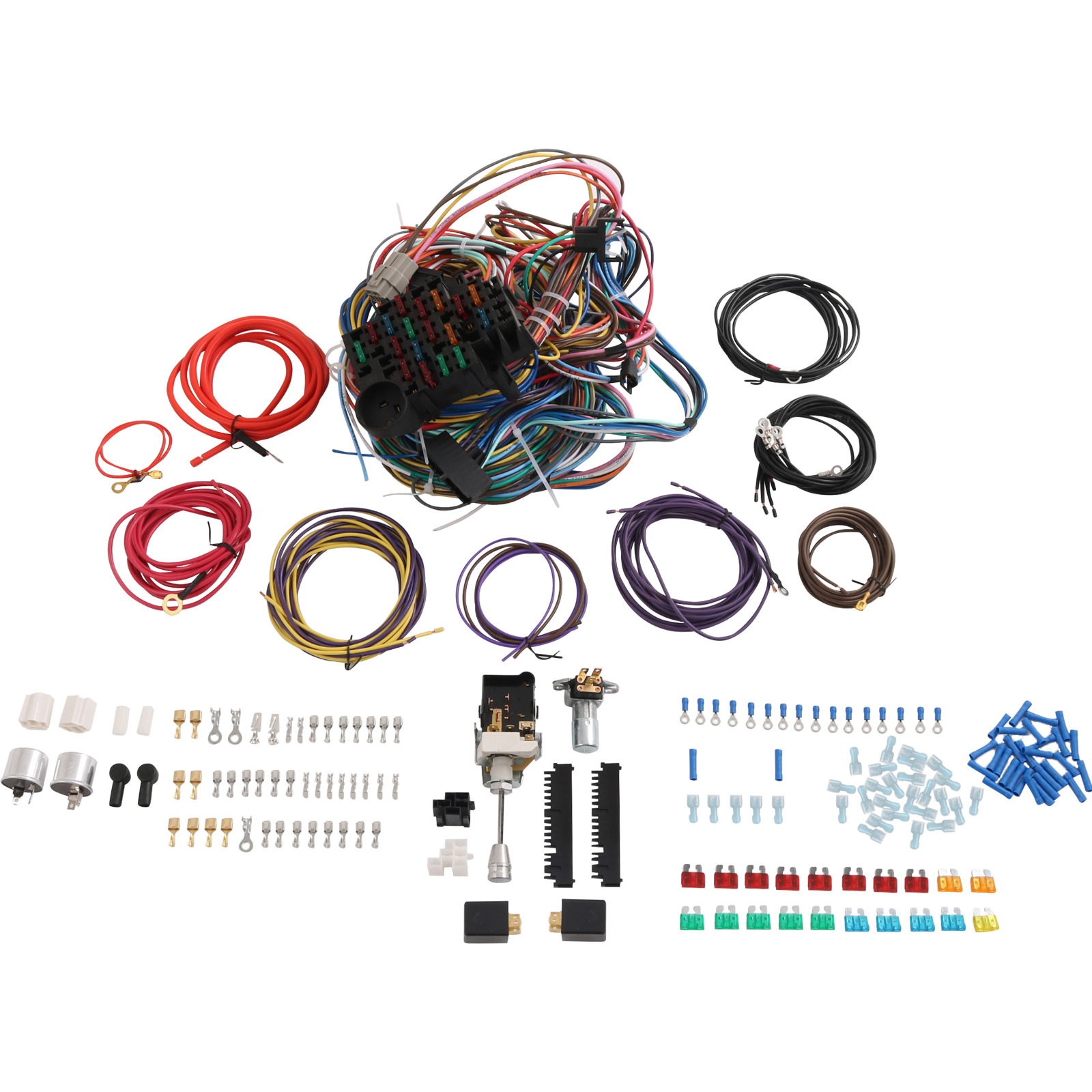 Wiring Harness Speedway 22 Circuit w/ Detailed Instructions Street Rod Universal