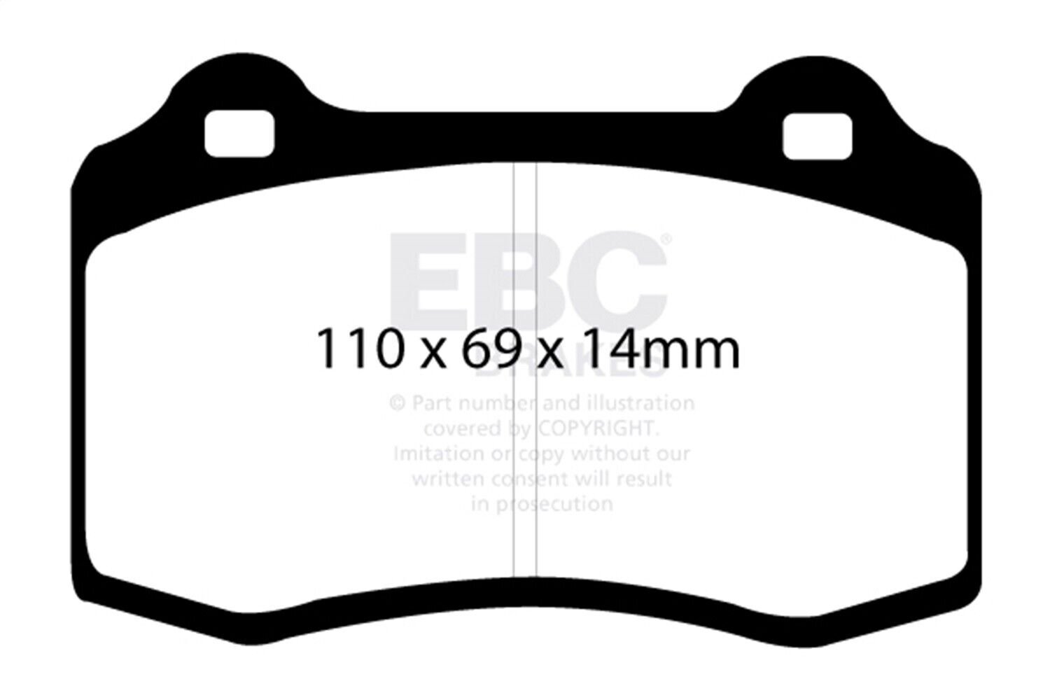 EBC DP41140R Yellowstuff Brake Pad Sets- DP41140R