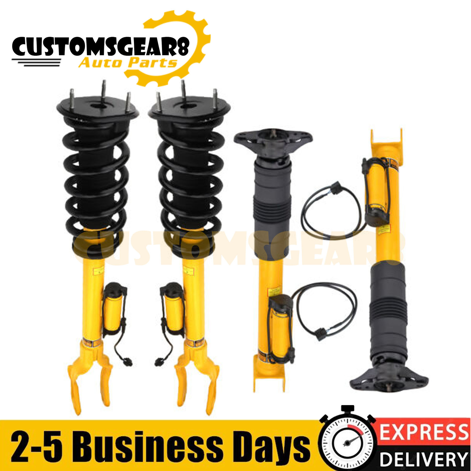 4Pcs Front Rear Spring Shock Struts Assys For Jeep Grand Cherokee SRT 2012-2015