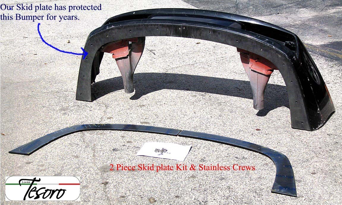 Lamborghini Murcielago 2001-06 Tesoro 2pc Front Bumper Protect GUARD Made USA Lamborghini Murcielago 2001-06 Tesoro 2pc Front Bumper Protect GUARD Made USA