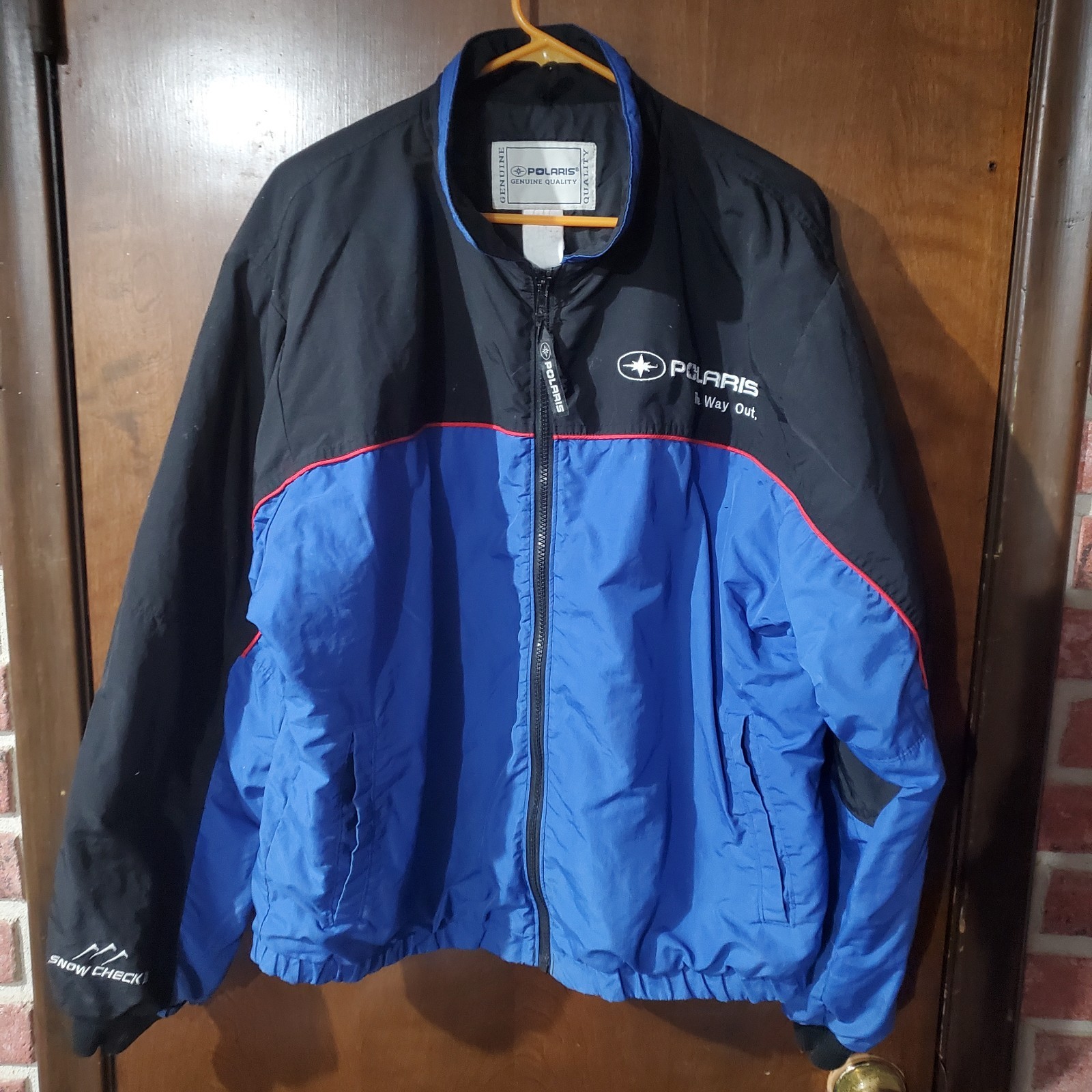 Vintage 2001 Polaris Snowmobile Winter Coat Snow Check 01 The Way Out XL