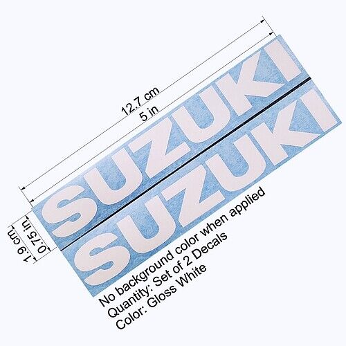 Suzuki GLOSS WHITE decals 750 stickers 600 gsxr 1000 sv 650 250 gsx f 8r moto gp