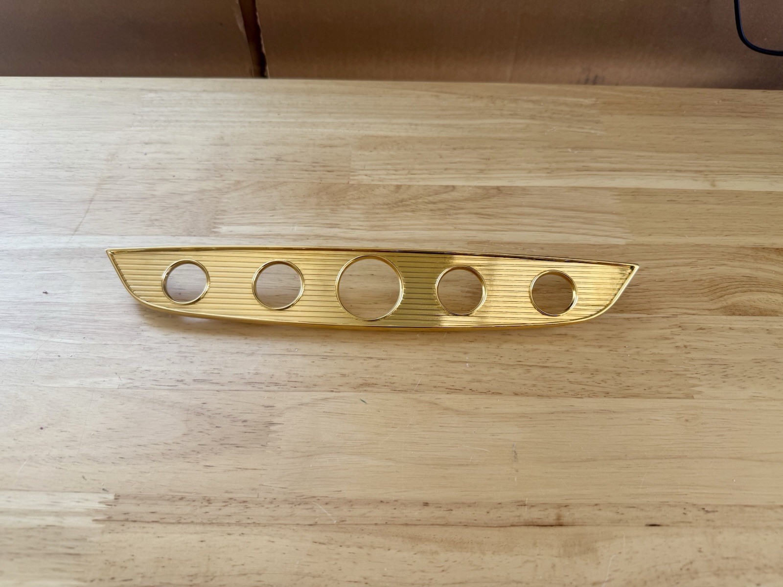 1961 Chevy Impala 24k Gold Plated Steering Wheel Horn Shroud 1961 Chevy Impala 24k Gold Plated Steering Wheel Horn Shroud