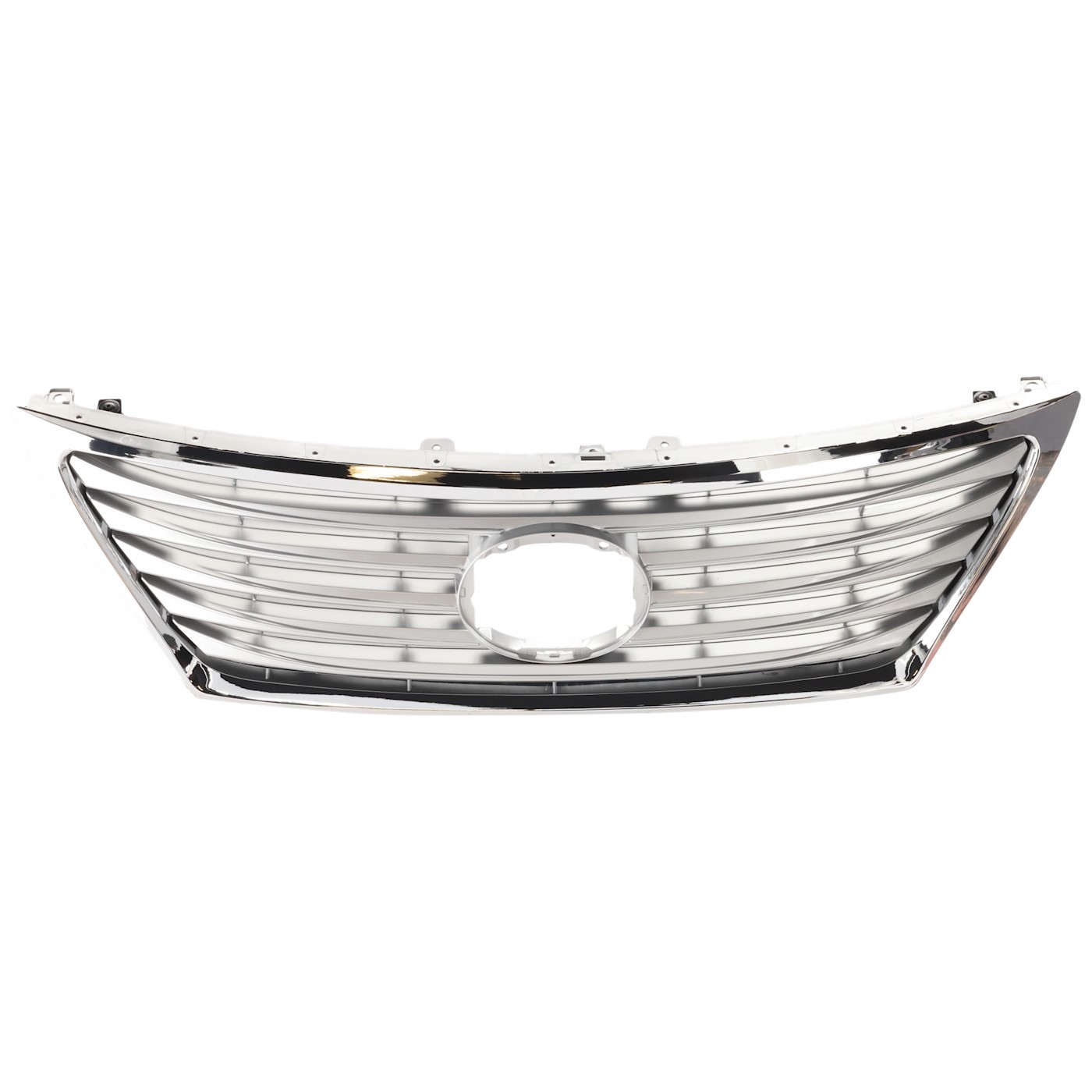 Grille For 2010-2012 Lexus LS460 Chrome Shell w/ Gray Insert Plastic