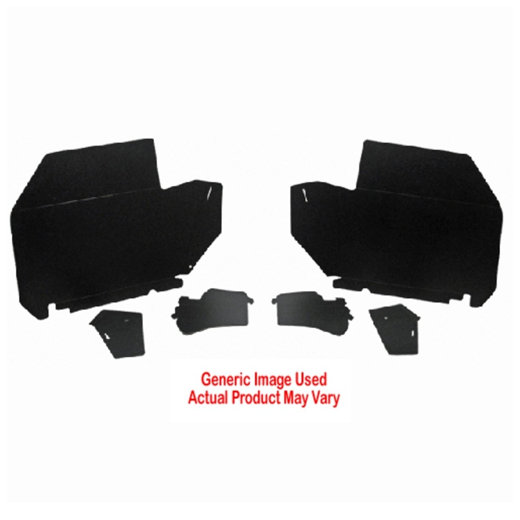 Trunk Side Panel Board 2pc for 1968 Pontiac Bonneville 2 Door Hardtop Gray