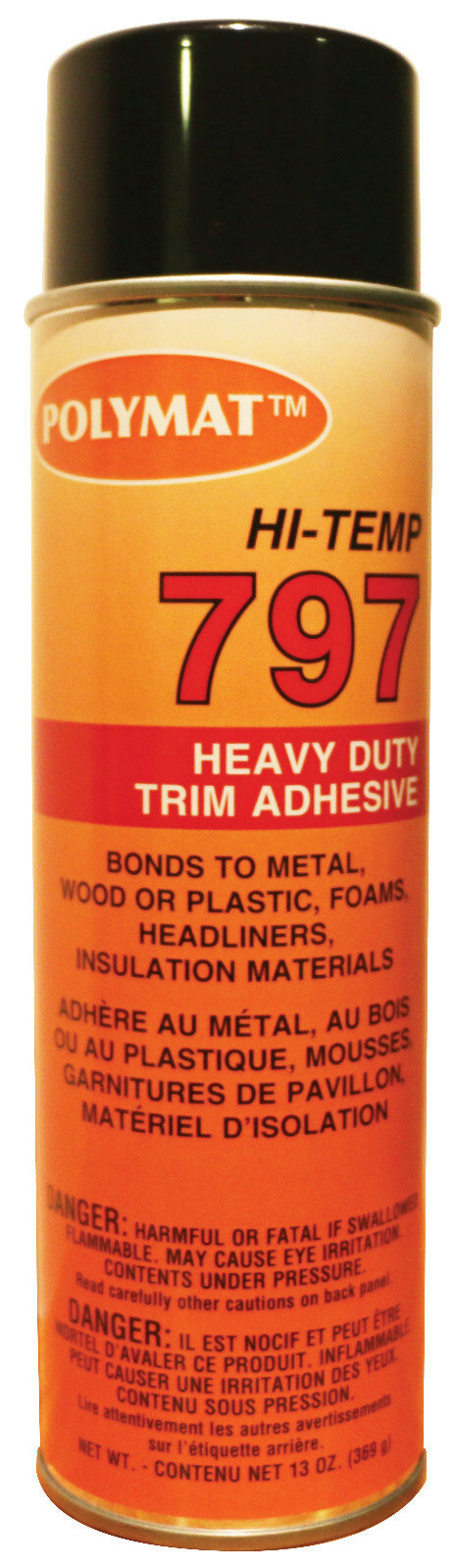 Polymat 797 High-Temp Spray Adhesive Glue for Auto Headliner Foam Carpet Fabric