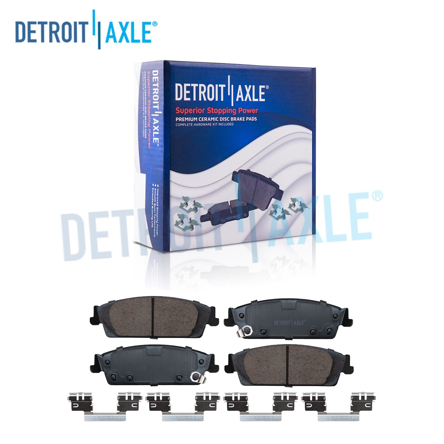 REAR Ceramic Brake Pads for 2015-19 Chevy Silverado GMC Sierra 1500 Yukon Tahoe
