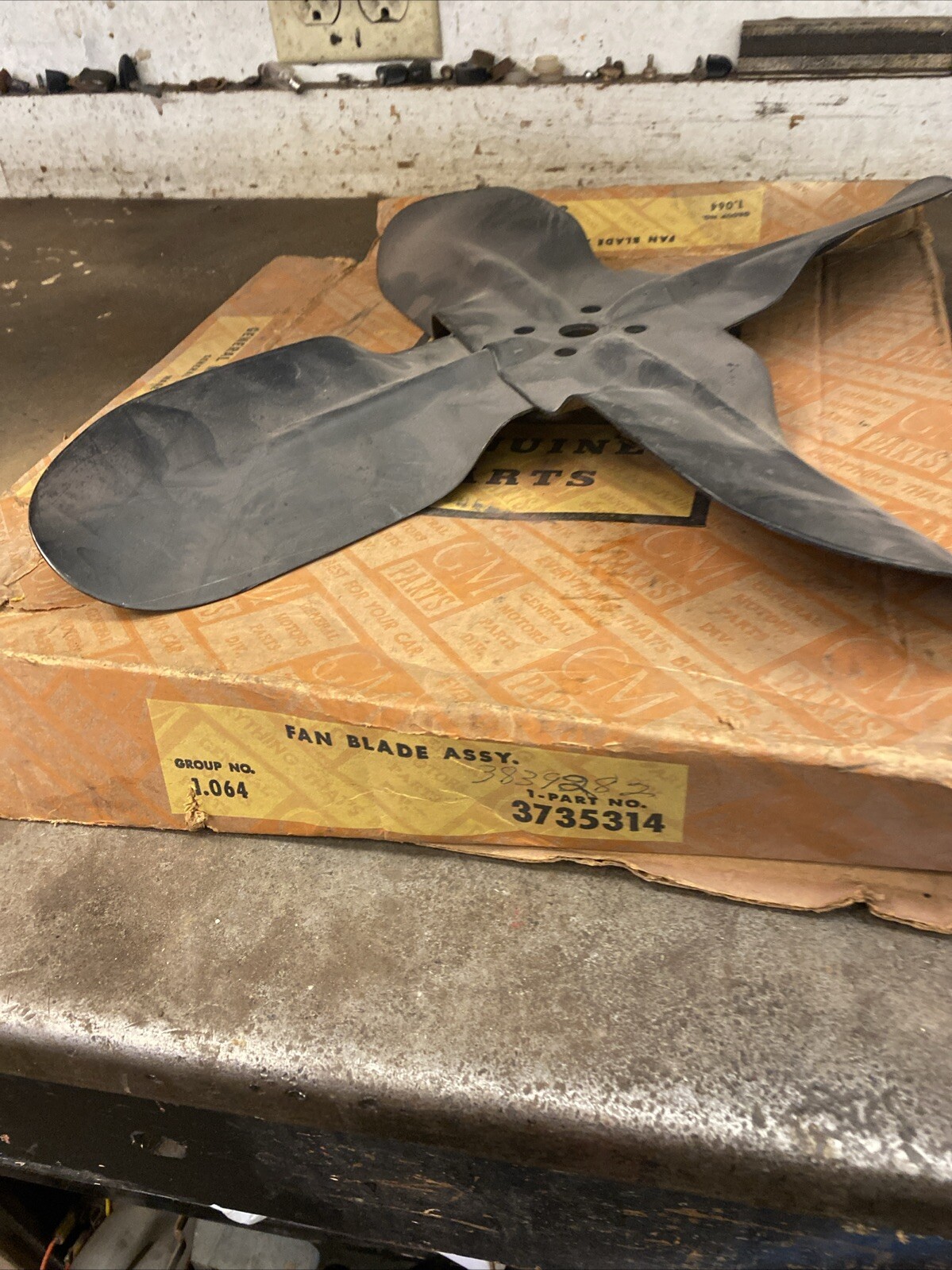 1955,56,57 Chevy V8 Fan Blade NOS  In The GM Box