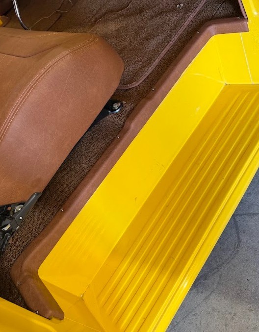 1955-1959 Chevy GMC Truck Vinyl Wrapped Sill Plates Pair Custom Interior