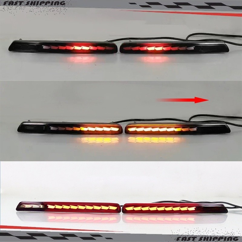 Rear Bumper LED Warning Tail Lights Turn Signal Lamps For Honda CR-V 2023-2026