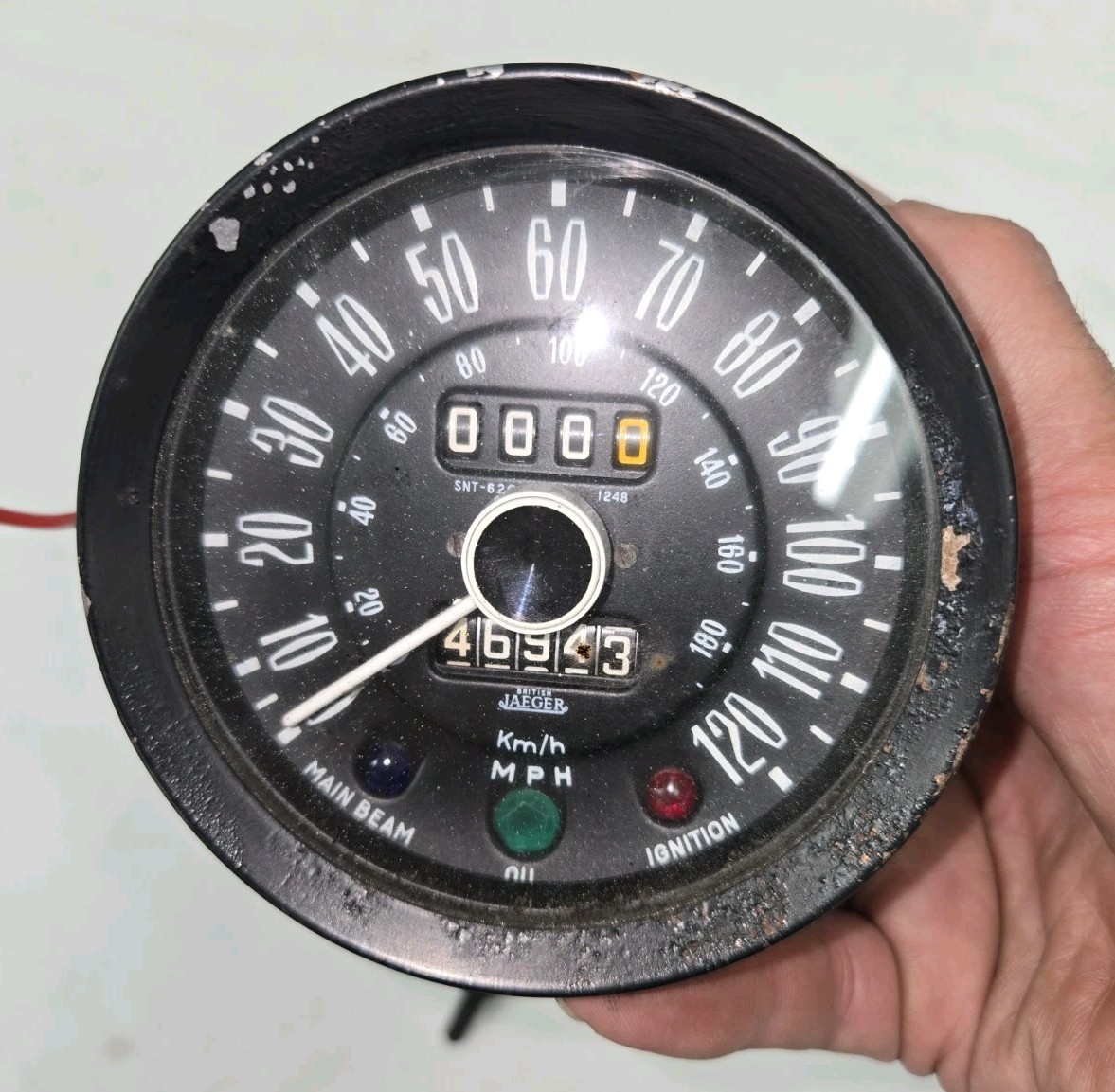 1973-74 Triumph Spitfire Speedometer Jaeger SNT6203/58 1973-74 Triumph Spitfire Speedometer Jaeger SNT6203/58