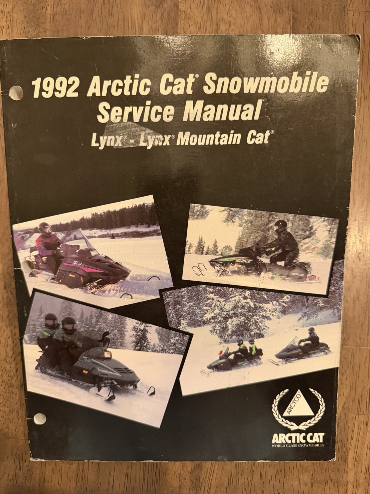 1992 Arctic Cat Lynx Mountain Cat Snowmobile Factory Service Manual OEM 2254-735