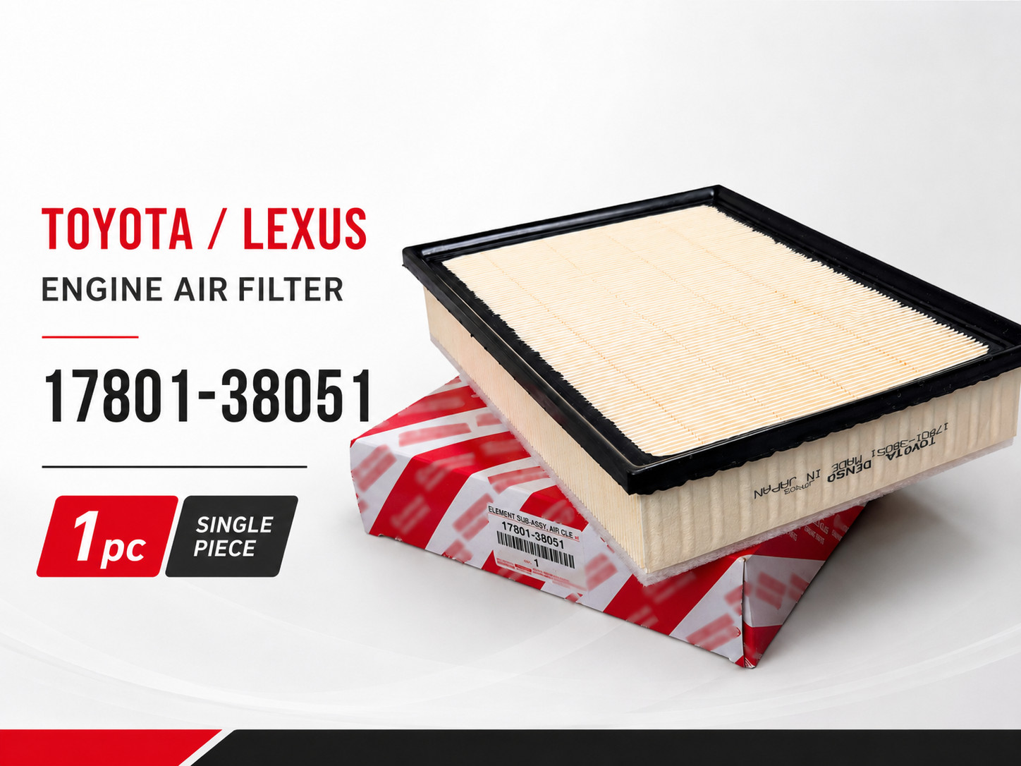 Toyota Engine Air Filter Element 17801-38051 4Runner FJ Fast&Free shipping