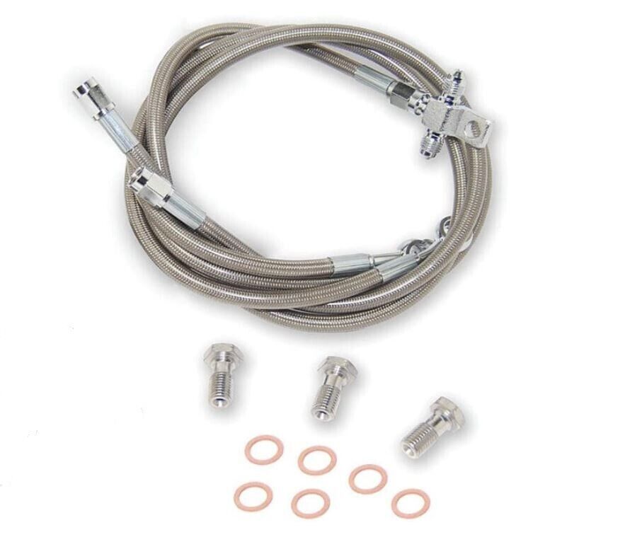 Streamline Stock Replacement Steel Braided Front Brake Lines Yamaha Banshee 350