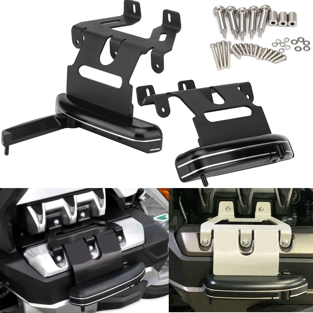 Adjustable Motorcycle Flip-out Highway Footpegs For Honda Gold Wing F6B GL1800
