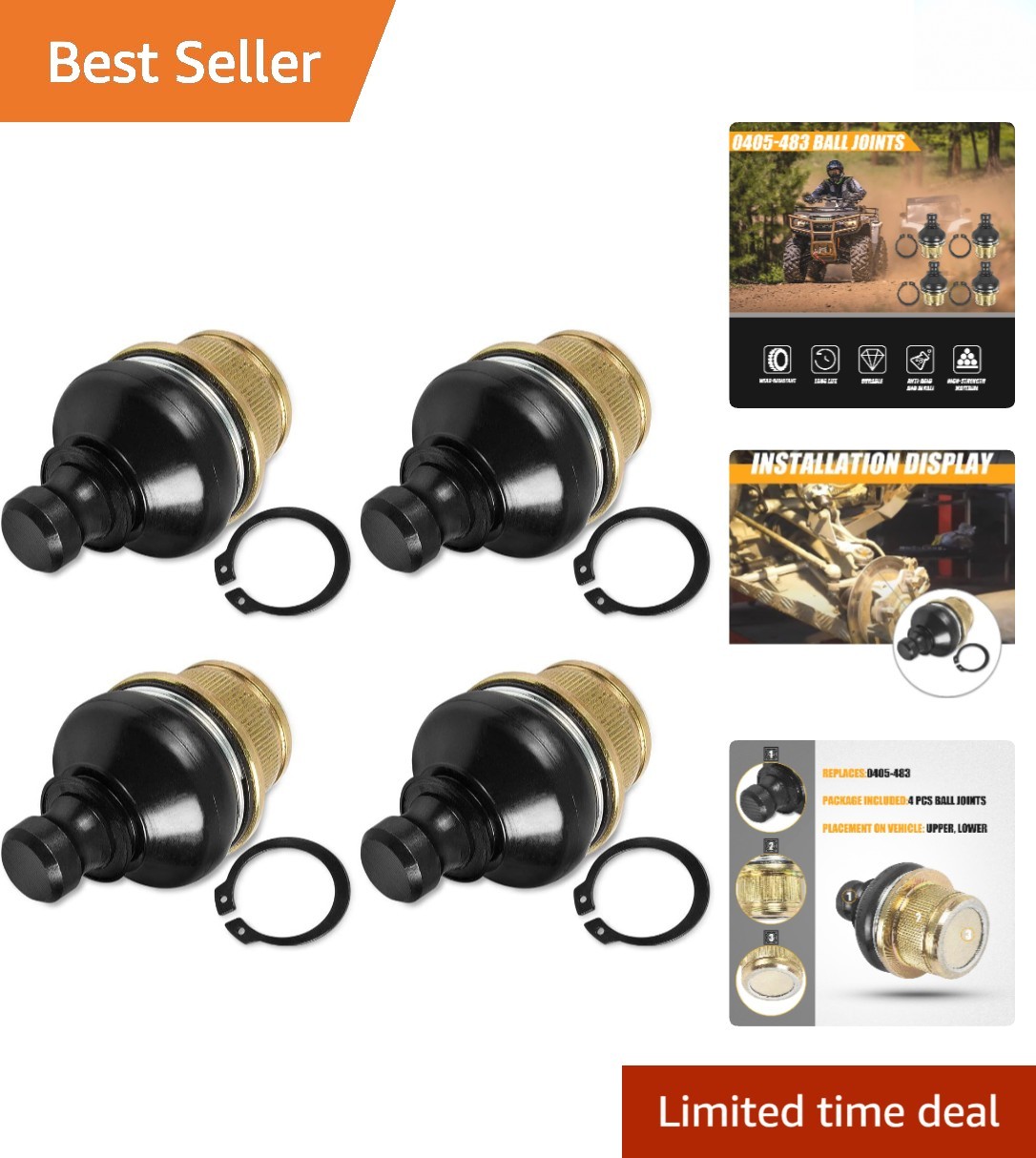 High-Quality Upper Lower Ball Joints 4-Pack for Arctic Cat 250-700 Models