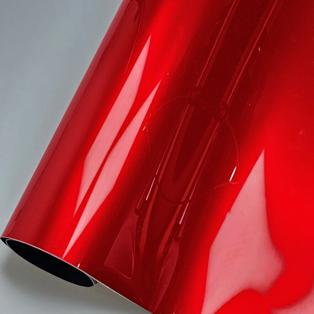 Premium Super Gloss Metallic Red Vinyl Film Wrap Sticker Decal Air Bubble Free