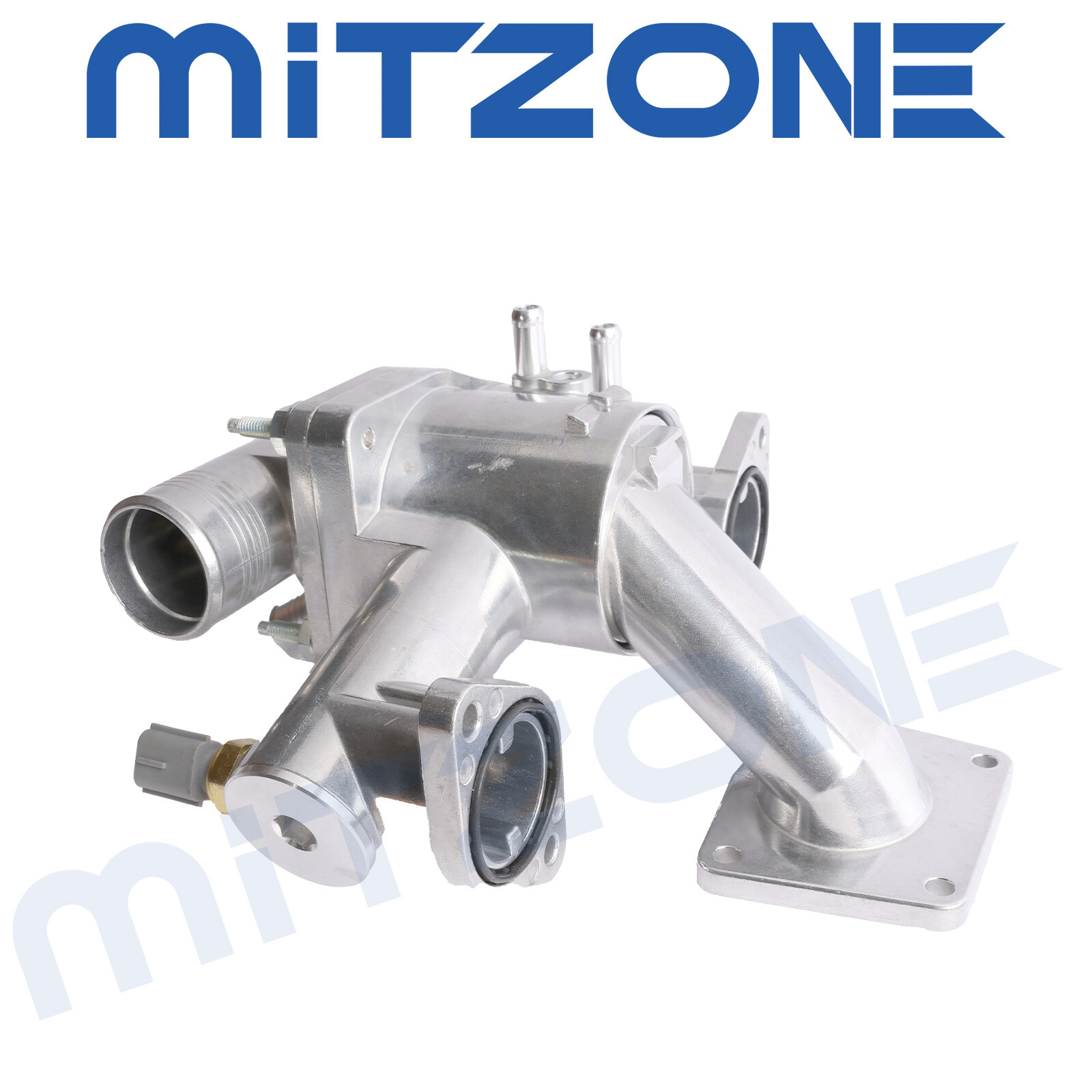 Mitzone Aluminum Thermostat Housing AJ89485 for 2004-2005 Jaguar XJ8 4.2L