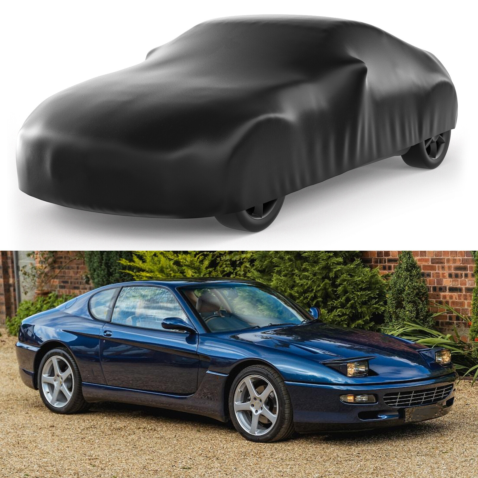 For Ferrari 456GT 456M GT Full Car Cover Satin Stretch Outdoor Indoor WaterProof