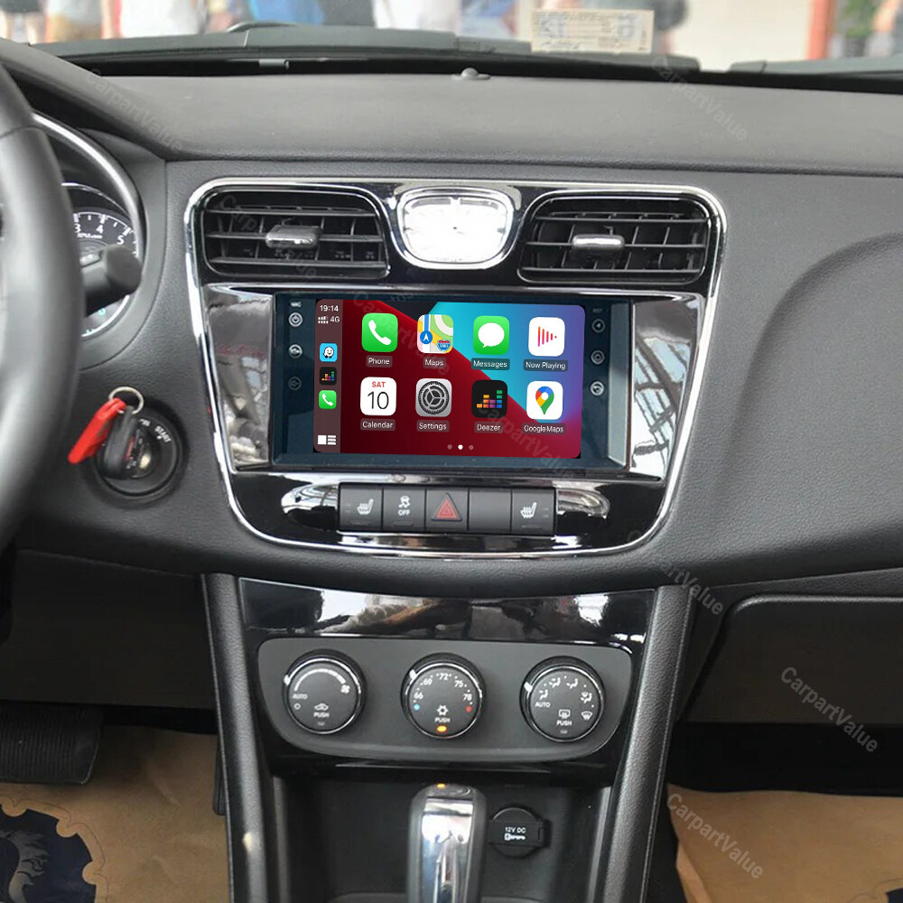 For 2011-2014 Chrysler 200 Apple CarPlay Android 15 Car Stereo Radio GPS SWC 32G