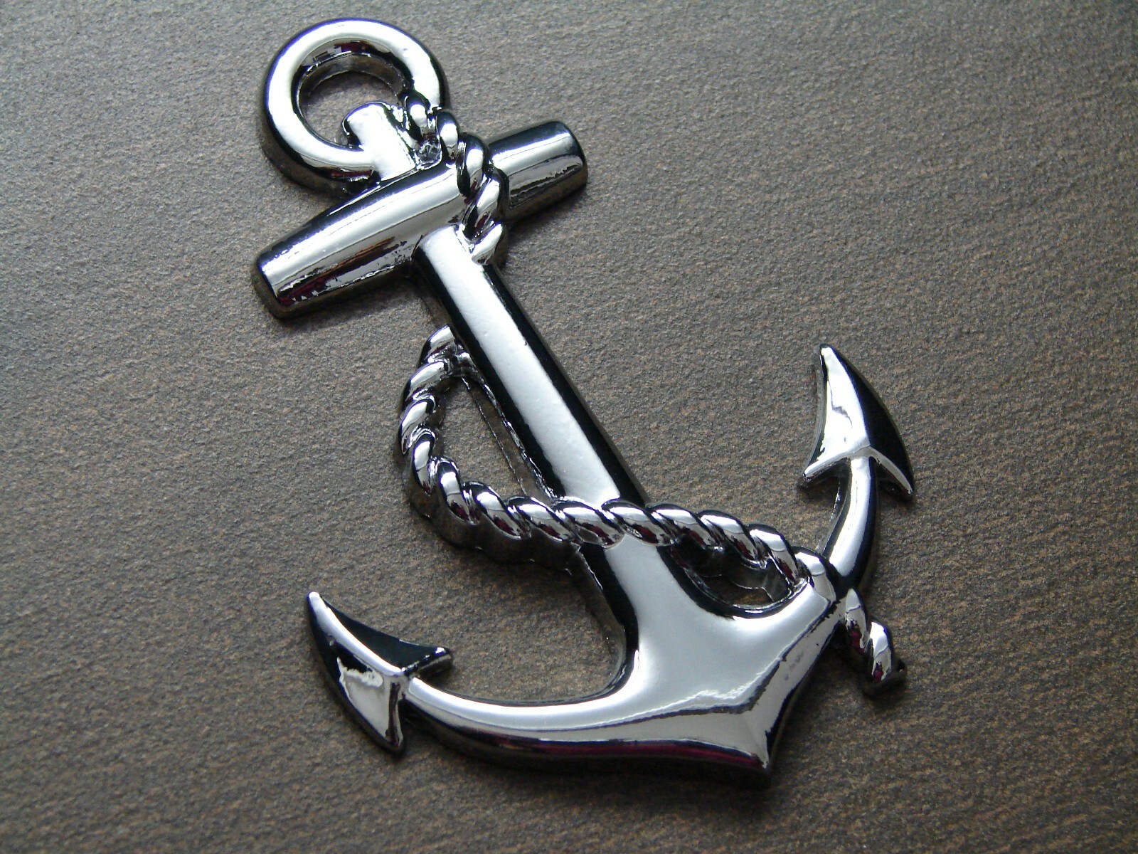 ANCHOR 3D CAR EMBLEM STICKER DECAL.USN NAVY ANCHOR HEAVY DUTY DIE CAST METAL