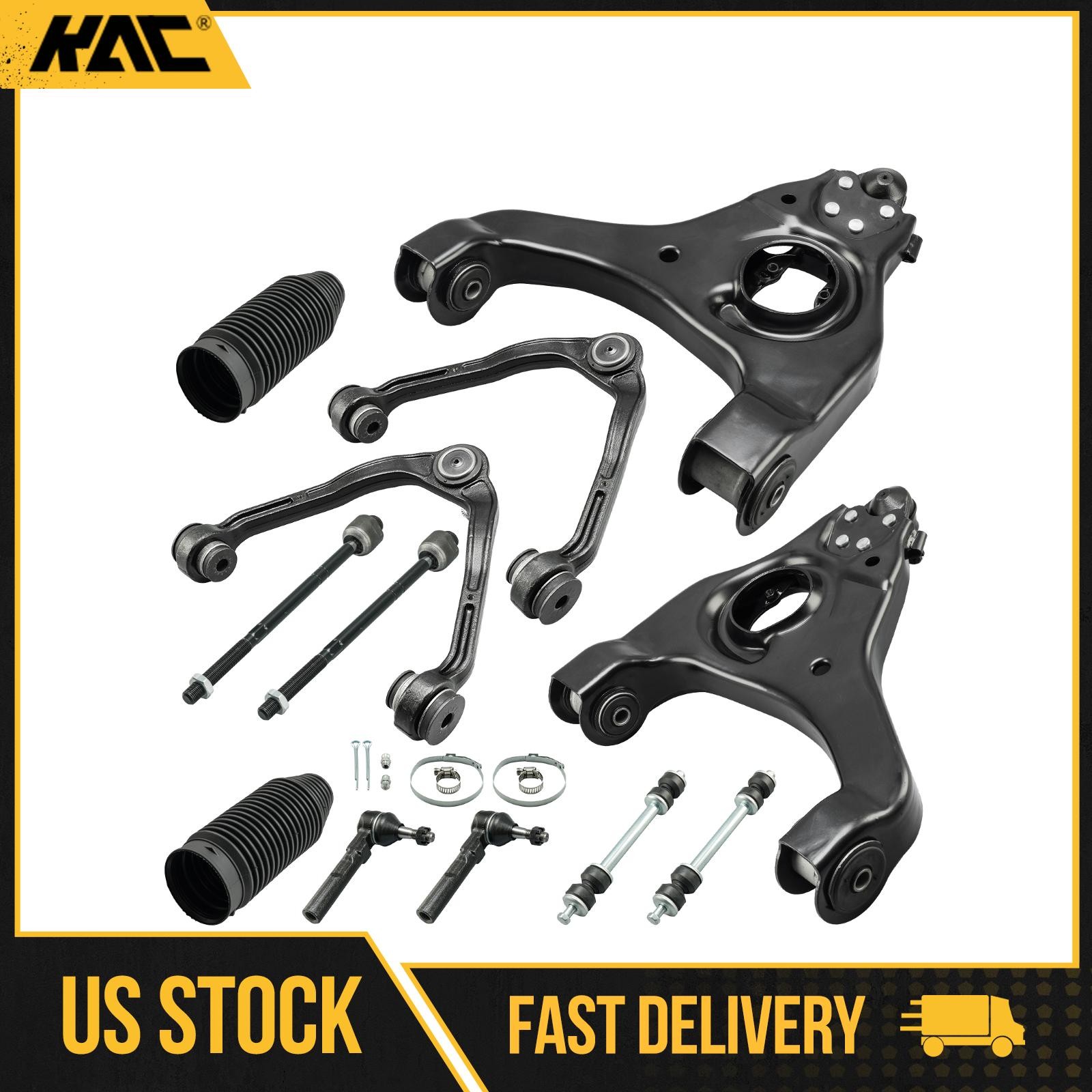 Front Lower Upper Control Arm Tie Rod End For 99-03 Chevy Silverado 1500 V8 5.3L
