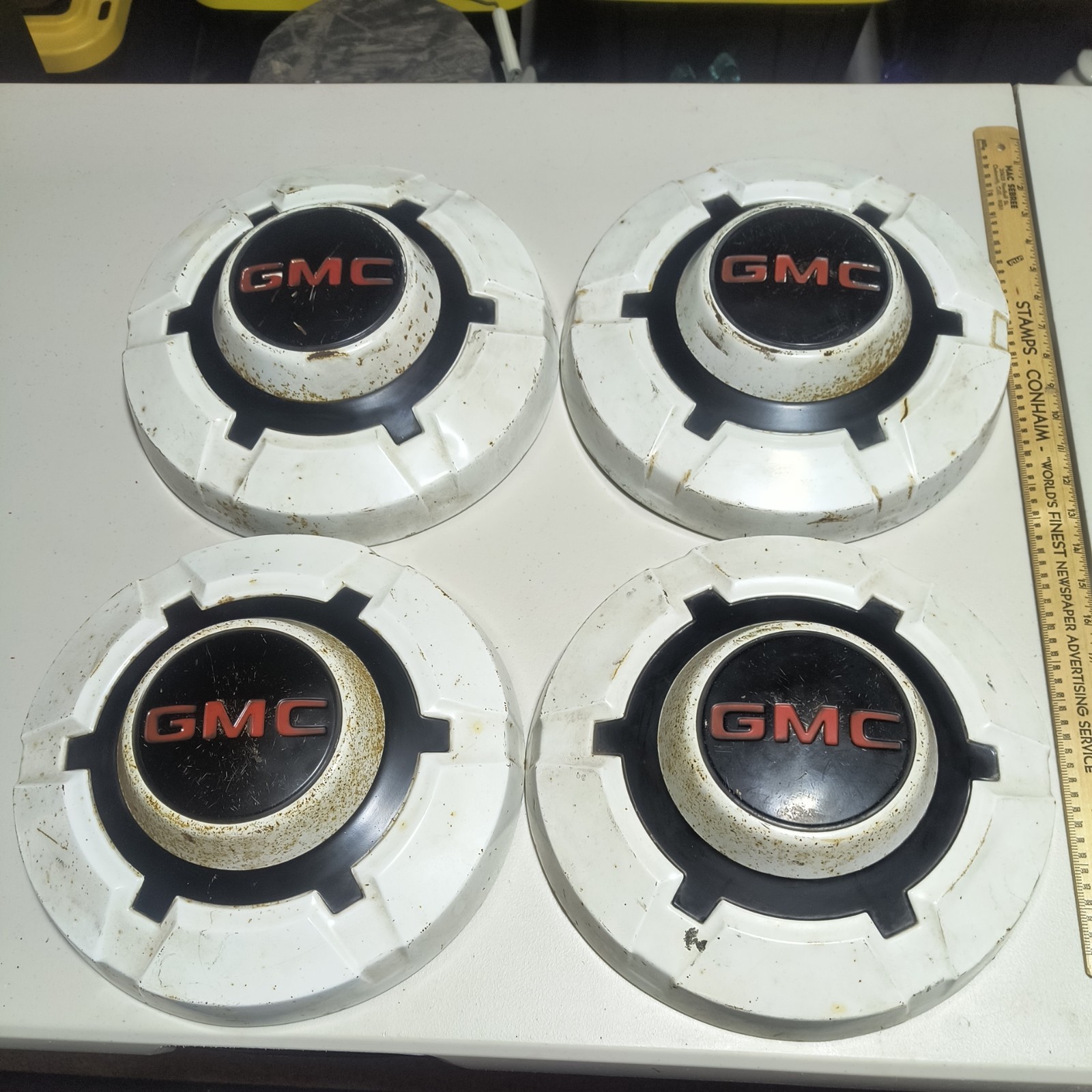 (4)  1969-1972 GMC TRUCK 3/4 1 TON Dog Dish 12