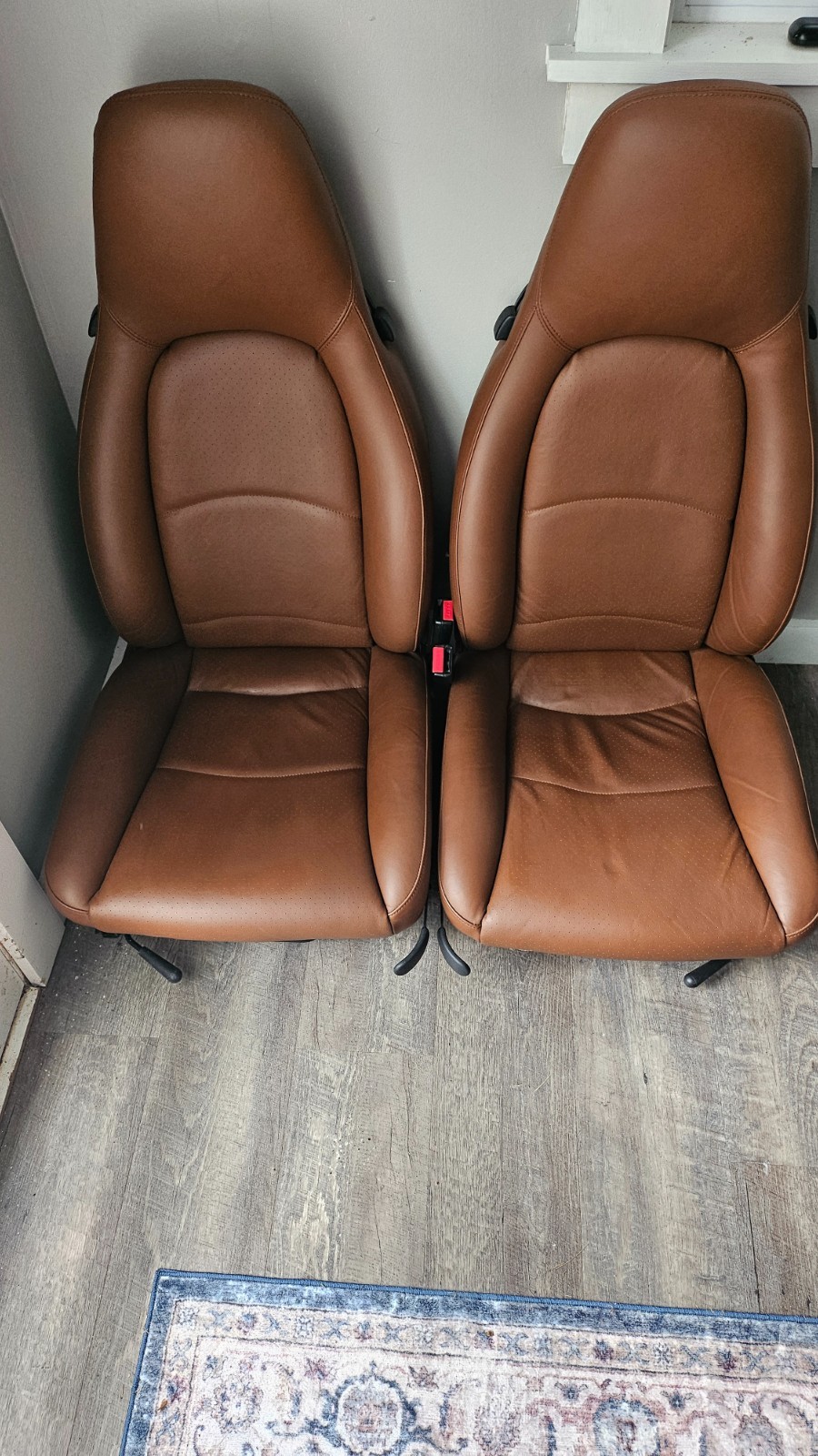 Porsche 911 993 Leather seats Perfect Recaro heated pwr Chesnut 944 996 964 968