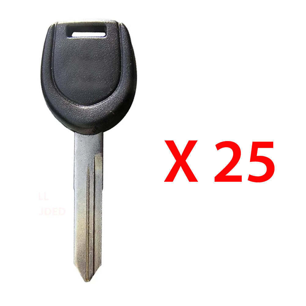 25 New Uncut Transponder Key Replacement for Mitsubishi ID46 Chip Letter A MIT6