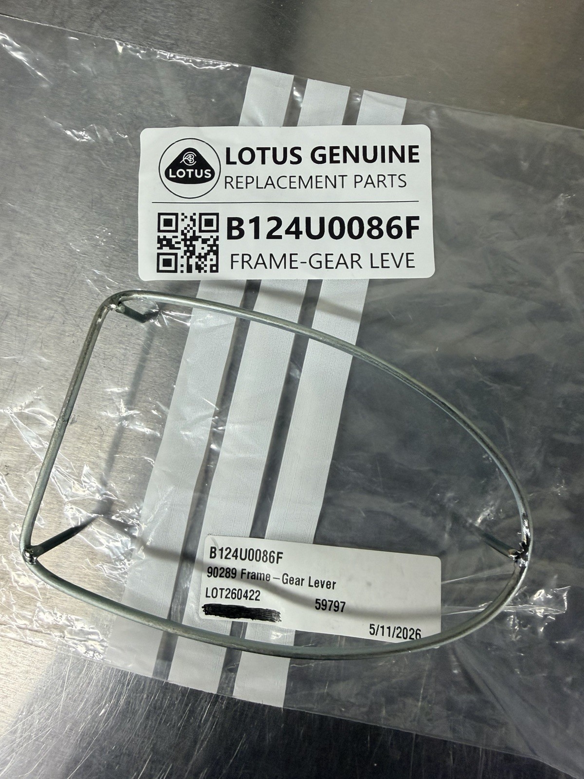 Lotus Gear Lever Frame B124U0086F **New Lotus Genuine
