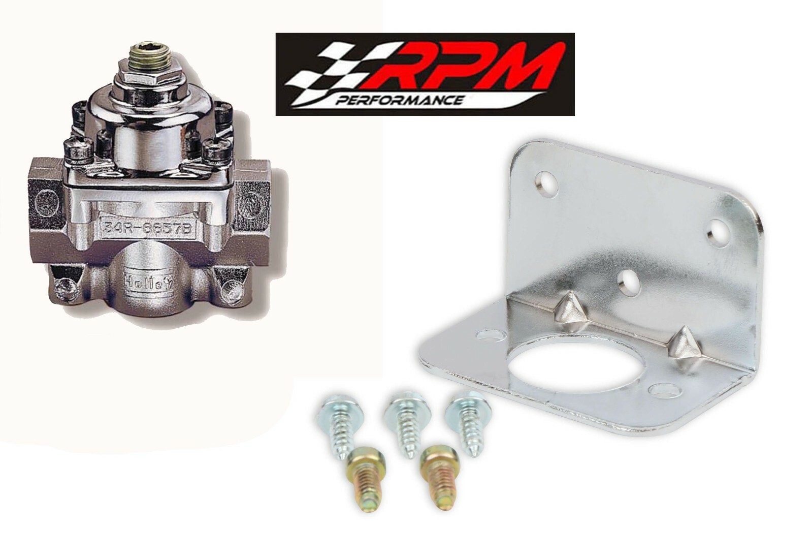 Holley 12-803 Fuel Pressure Regulator Chrome Carburetor Carb 4.5-9 psi Holley 12-803 Fuel Pressure Regulator Chrome Carburetor Carb 4.5-9 psi
