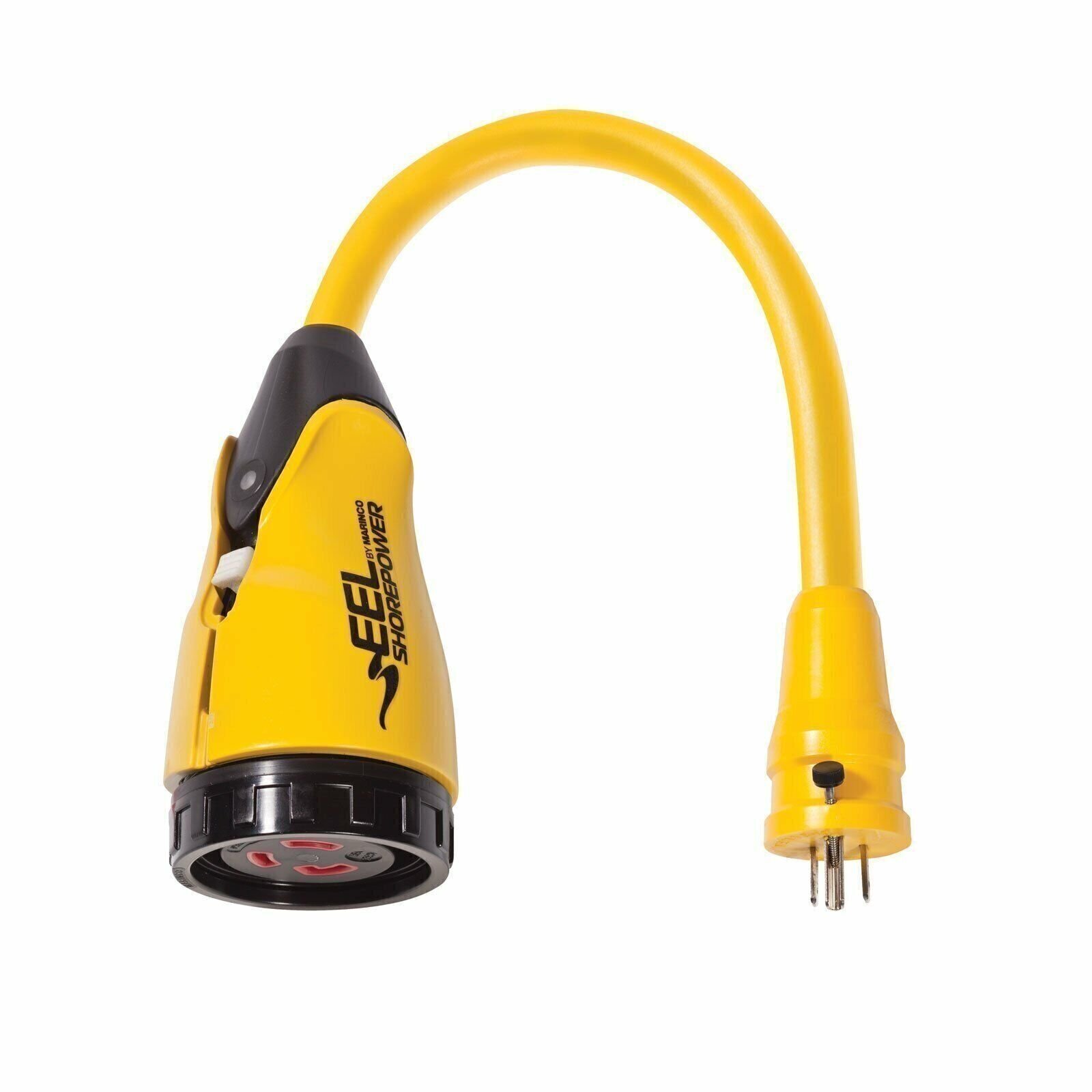 Marinco P15-30 EEL Pigtail Adapter 30A 125V Female to 15A 125V Male